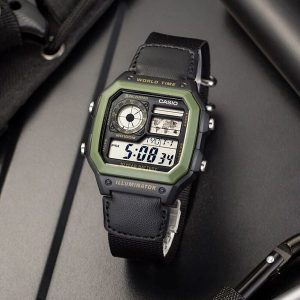 ساعت مردانه جنرال(CASIO) مدلAE-1200WHB-1BVDF