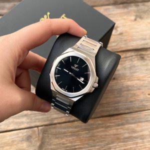 ساعت مردانه ویولت B0623G نقره ای صفحه مشکی