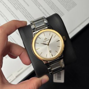 ساعت مردانه مارون 77413G-218نقره طلا صفحه سفید