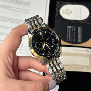ساعت مردانه واتسون 1165G-352 نقره ای طلاصفحه مشکی
