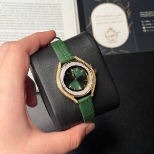 ساعت زنانه ویولت B0622L چرم سبز طلا صفحه سبز