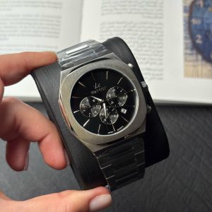 ساعت مردانه مارون 77445G-131نقره صفحه مشکی