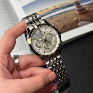 ساعت مردانه واتسون 1165G-351 نقره ای طلاصفحه سفید